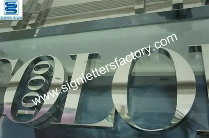 Polished Stainless Steel Lettering 12