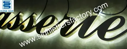 Backlit LED Brass Letters 22