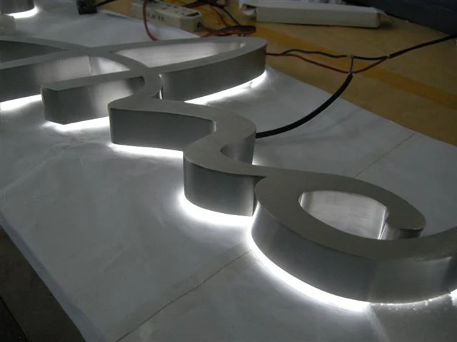 Backlit LED letters