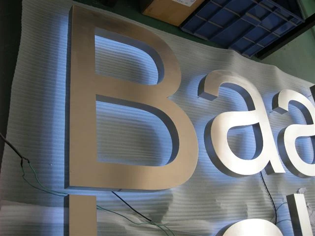 Backlit LED letters