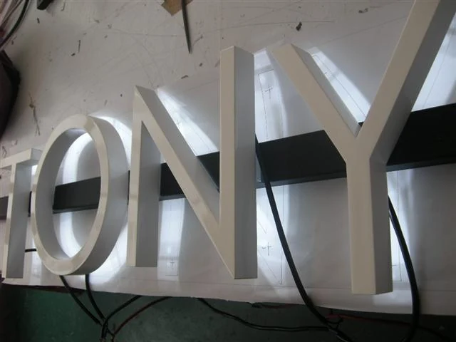 Backlit LED letters
