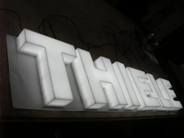 Fabricated acrylic LED letters