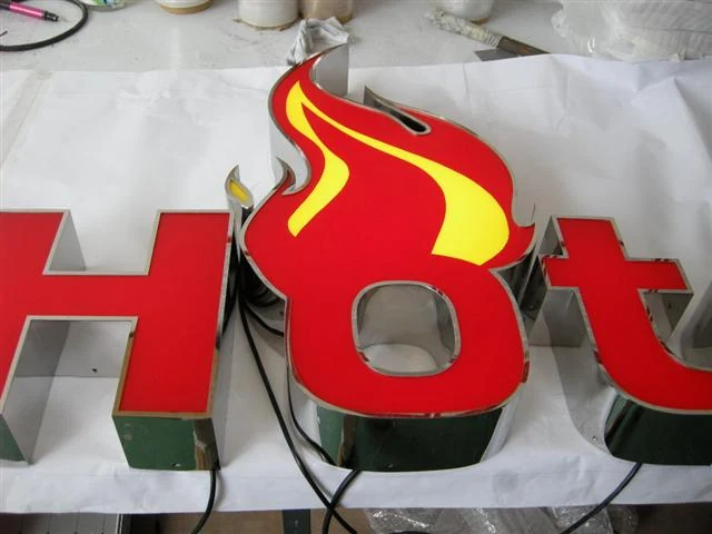 Facelit LED letters 13 — additional workshop photograph of the finished letter