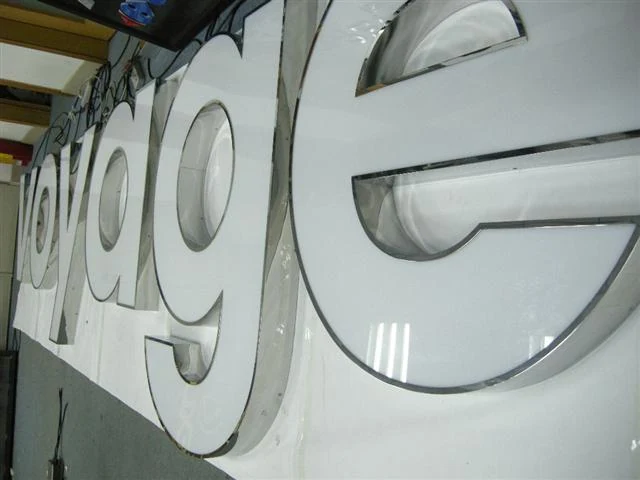 Facelit LED letters 24 — additional workshop photograph of the finished letter