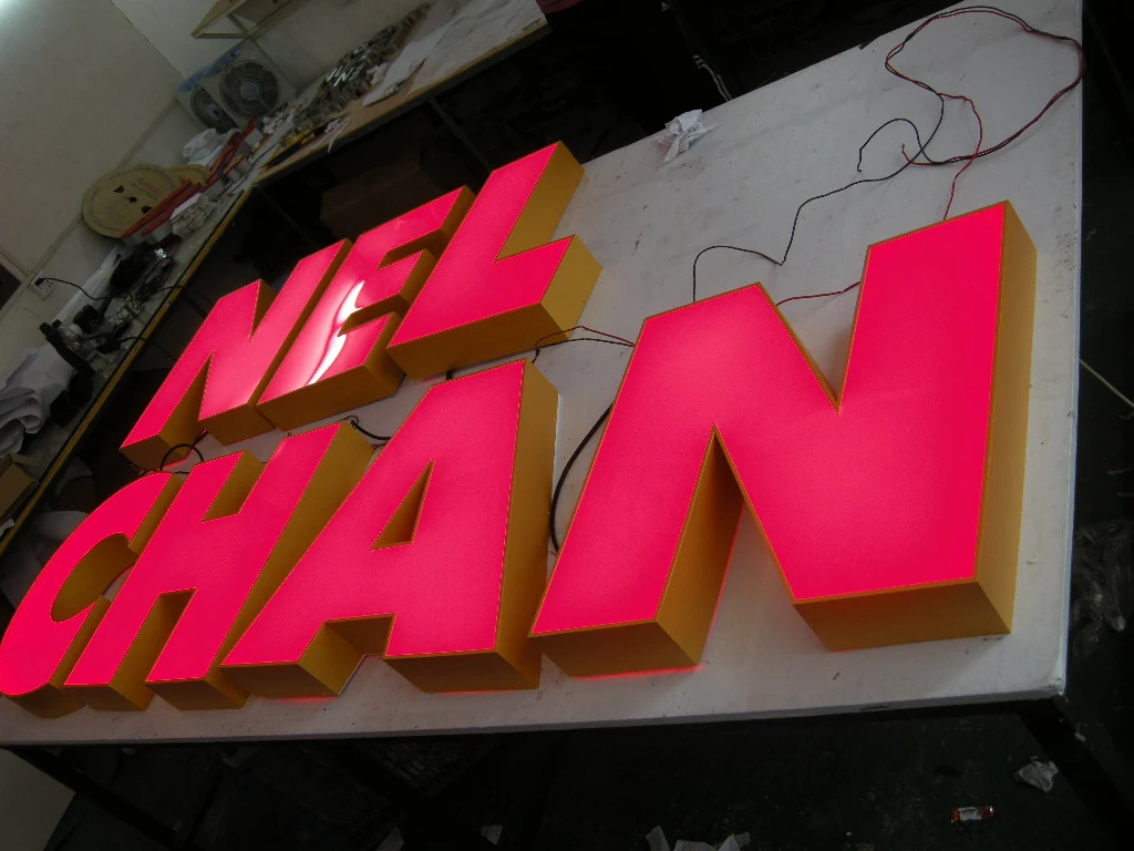 Frontlit LED channel letters