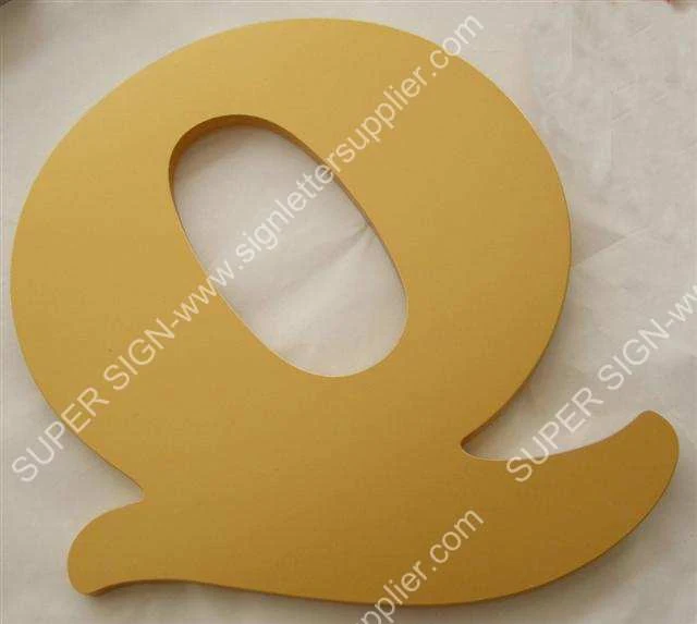 painting acrylic letters 02 — additional workshop photograph of the finished letter