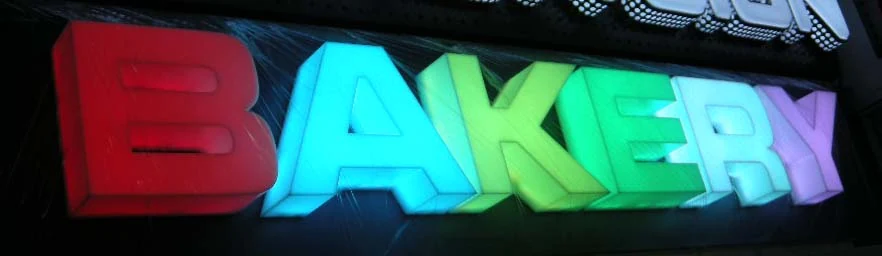 RGB LED letters