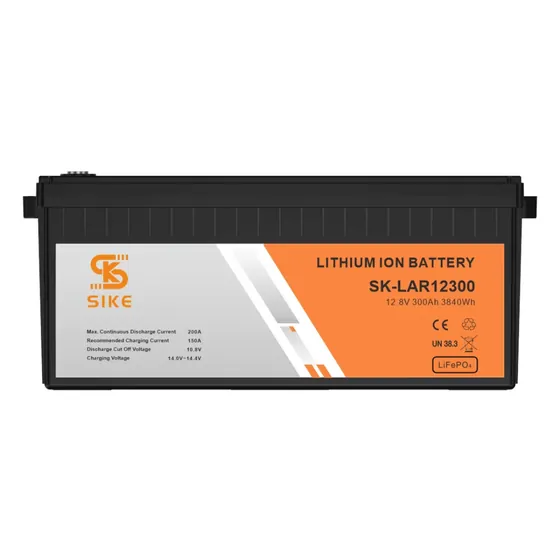 12V 300Ah lithium battery shown with terminals and carry handles