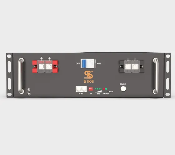 48V 100Ah lithium battery installed in a telecom equipment rack