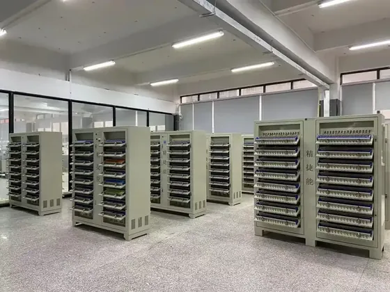LiFePO4 cells being graded and sorted before battery pack assembly
