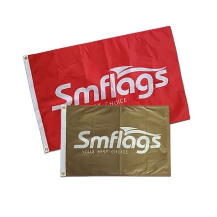Close-up of 110g knit polyester fabric used in golf flag construction