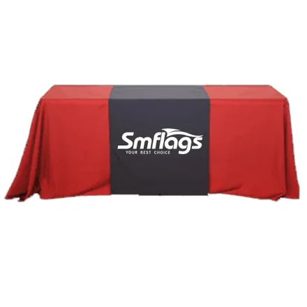 Table runner with sewn edges, demonstrating reinforced stitching