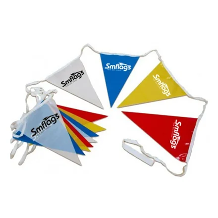 PVC pennant string used outdoors with strong weather resistance