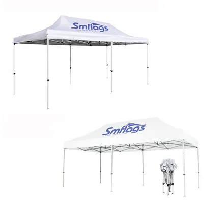 Wheeled bag containing the complete advertising tent and frame