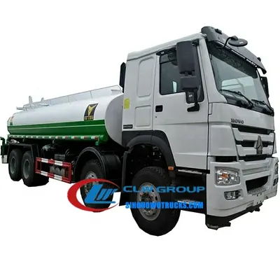 Rear platform of the water tanker with high cannon and working access