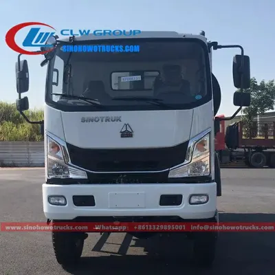 Off-road tipper truck in rugged terrain with 4x4 drive and 9.00R20 tyres