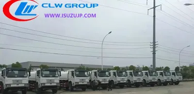 6X6 Sinotruk HOWO 20000 litre water truck in white with rear spray nozzles and high cannon