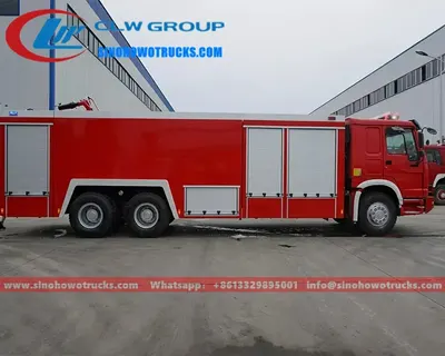 Rear pump room of the 6x6 fire truck showing gauges and control switches