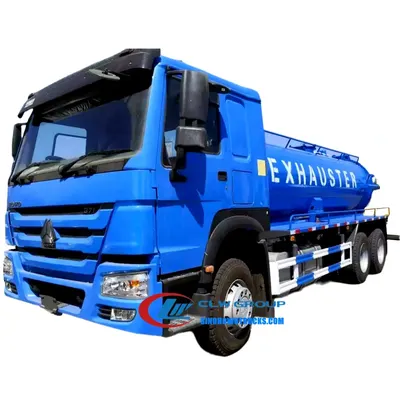 Side view of the vacuum tanker showing hydraulic tailgate and full opening mechanism