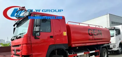 Sinotruk HOWO 15000 litre water truck in Honduras with front, rear and side sprayers