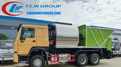 Control panel in the cab of the HOWO chip sealer truck with CLW-32-01 (SIEMENS) interface