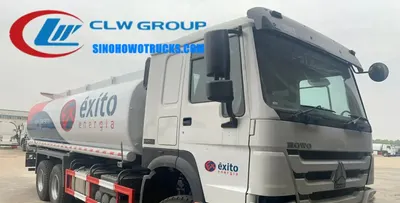 Sinotruk HOWO 8x4 fuel lube truck in Thailand with three compartments and explosion-proof manholes