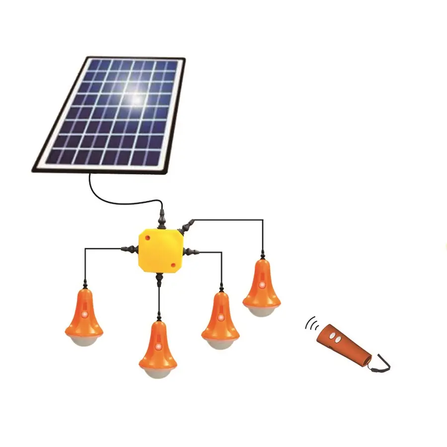 SEHEN Lighting System With 4 LED Lamps - Solar Home Systems