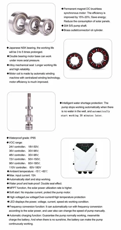 2 Inch Solar Submersible Water Pump view 3