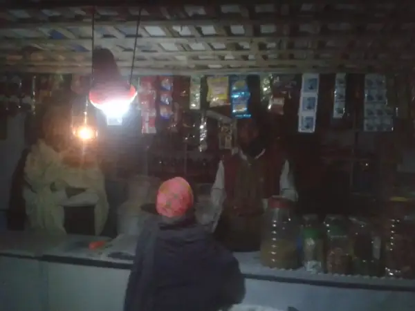 A Sinoware lantern lighting a household at night.