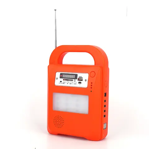10W Portable Solar Power System With Emergency Lamp view 2