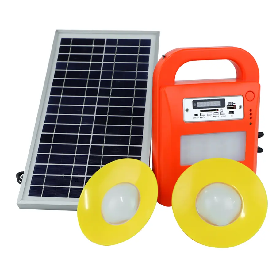 10W Solar Home Lighting System With Mobile Charger - Solar Home Systems