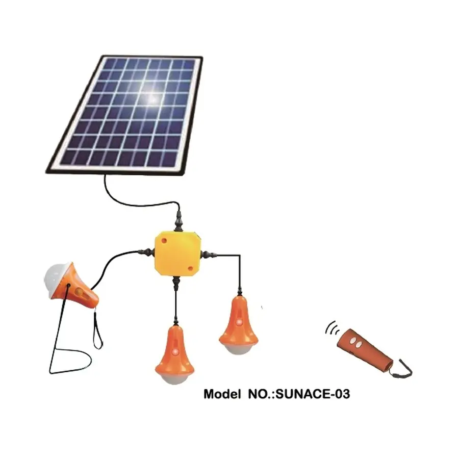 SEHEN Lighting System With 3 LED Lamps - Solar Home Systems