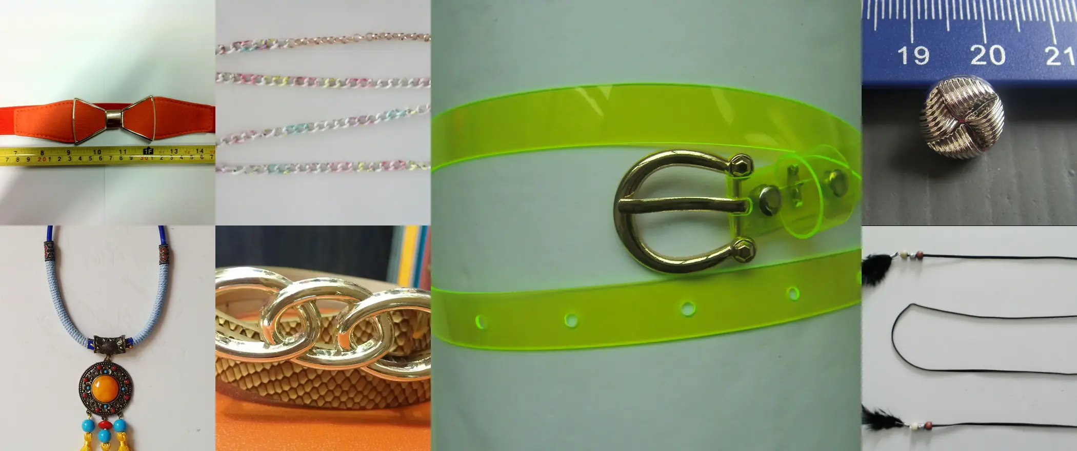 Sinya garment accessories photographed in the Guangzhou office