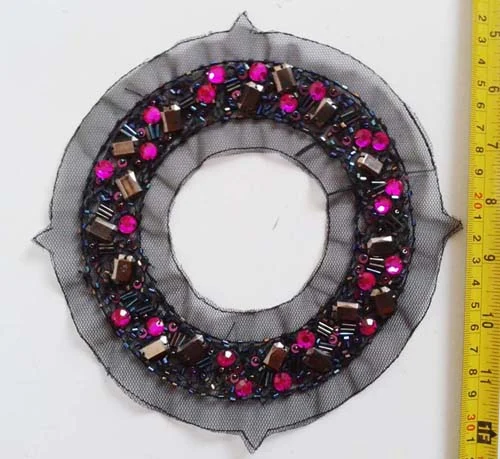 SBK-157 hand beading collars and motifs by Sinya Accessories