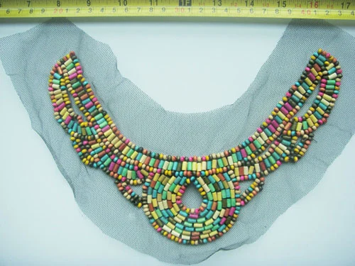 SBK-253 hand beading collars and motifs by Sinya Accessories