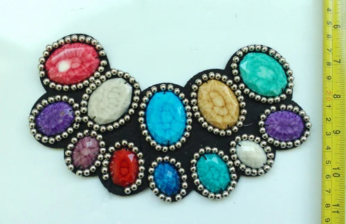 SBK-303 hand beading collars and motifs by Sinya Accessories