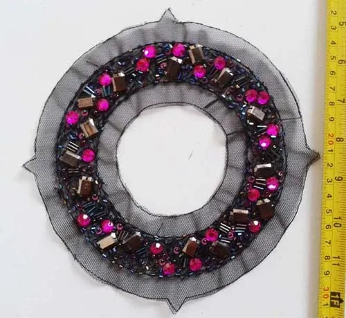 SBK-157 hand beading collars and motifs by Sinya Accessories
