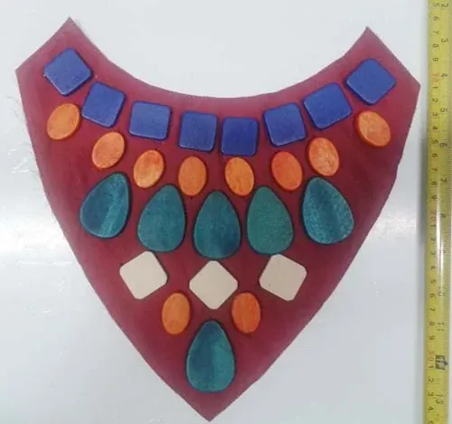SBK-187 hand beading collars and motifs by Sinya Accessories