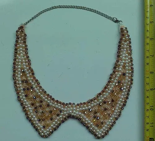 SBK-371-1 hand beading collars and motifs by Sinya Accessories