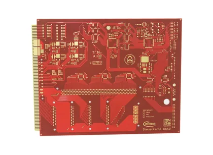 Red Solder Mask and Gold Finger