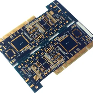 FR4 Double-sided PCB Gold Finger Blue Oil