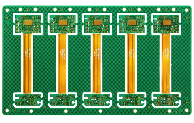 8 Layer Rigid Flex Board FR4 + PI – view 1