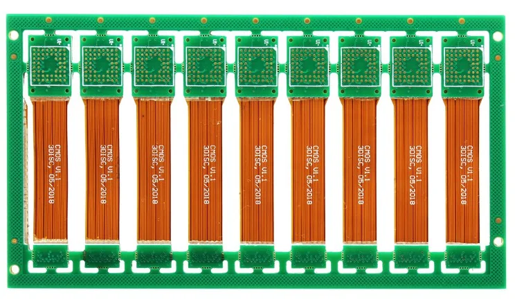 8 Layer Rigid Flex Board FR4 + PI – view 2