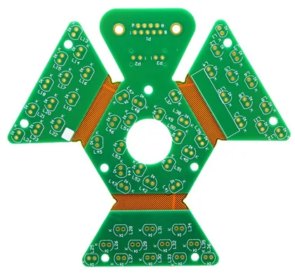 4 Layer Rigid Flex Board FR4 + PI Special Shape