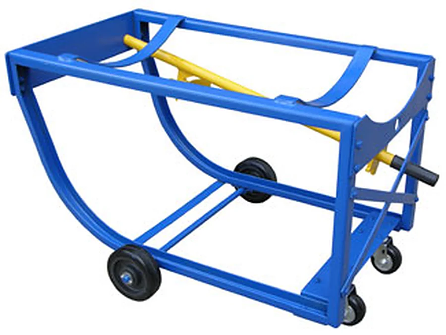 RDC-60 economy rotating drum cart with open tube frame
