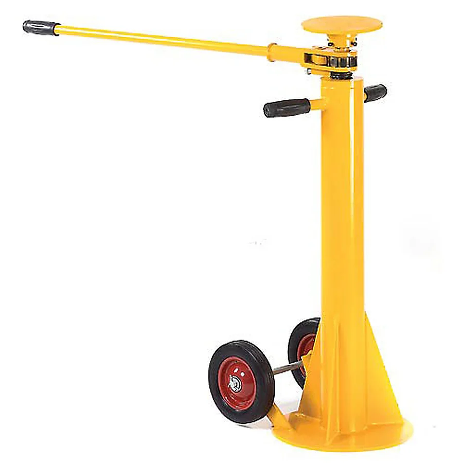 SL-TJ-02 wheeled trailer stabilising jack with spin top screw head