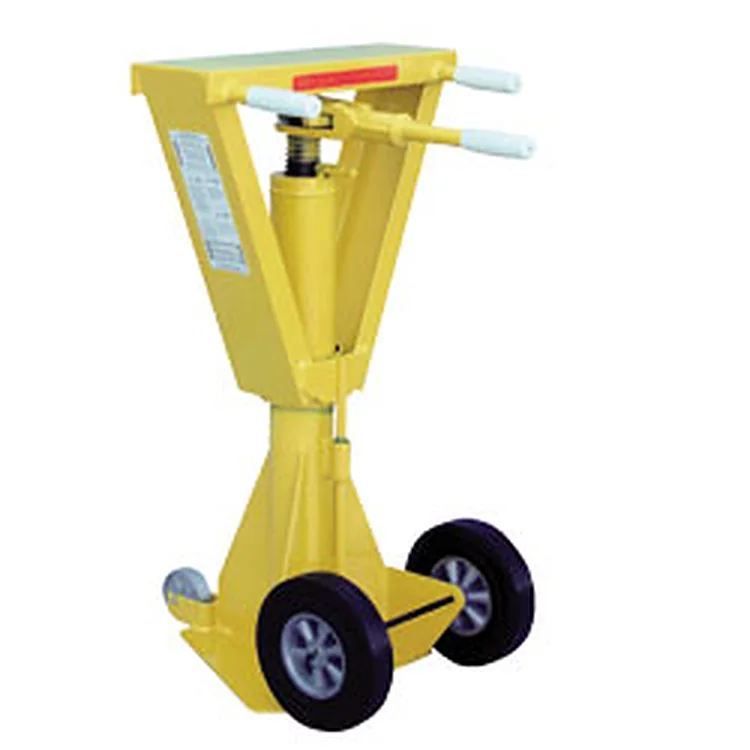 SL-TJ-03 ratchet screw trailer jack on a wheel barrel frame