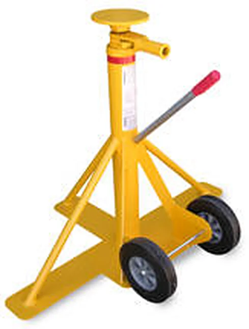 SL-TJ-04 two-way ratchet trailer jack with semi-pneumatic wheels