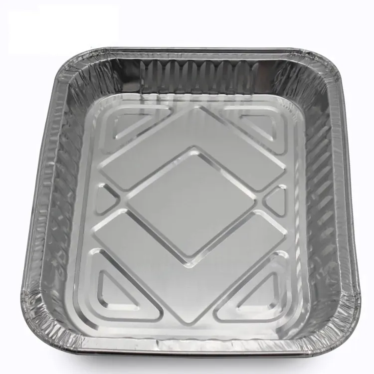 Aluminium Foil Container in Silver and Grey manufactured by Ningbo Smile Commodity Co., Ltd
