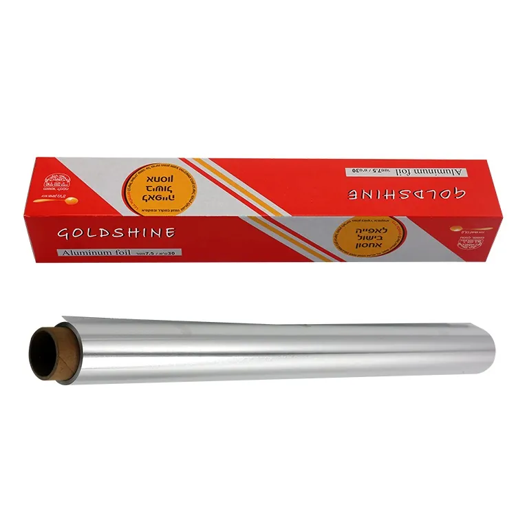 Aluminium Foil Roll Manufacturer in Red and Silver manufactured by Ningbo Smile Commodity Co., Ltd